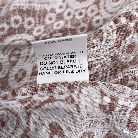 Tan Patterned Maxi Dress Honey Belle Sz S Sleeveless Sumer Hi Lo Style NWT NEW - Picture 12 of 12